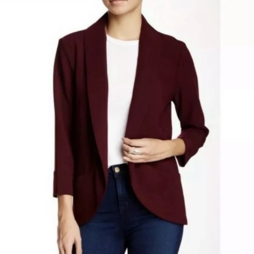Harlowe and Graham Burgundy Blazer
